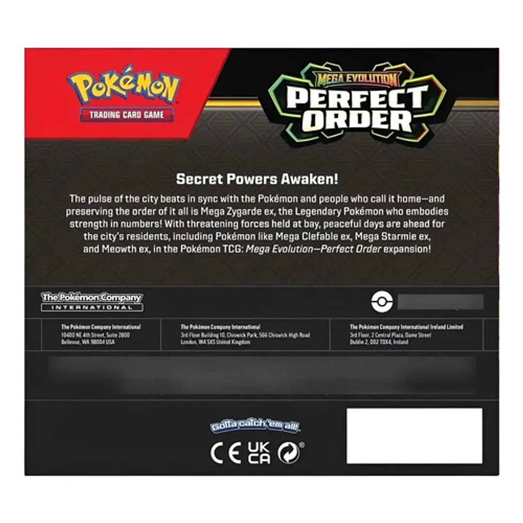 POKEMON TCG MEGA EVOLUTION PERFECT ORDER BOOSTER BOX INGLES 6