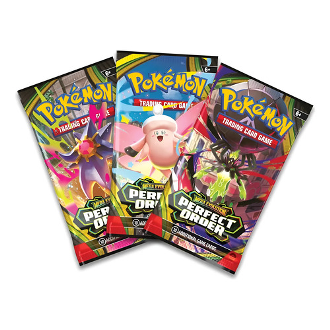 POKEMON TCG MEGA EVOLUTION PERFECT ORDER BOOSTER BOX INGLES 12
