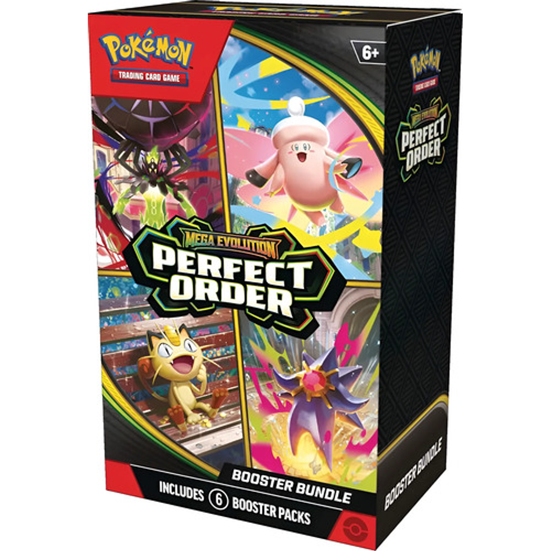 POKEMON TCG MEGA EVOLUTION PERFECT ORDER BOOSTER BUNDLE INGLES 1