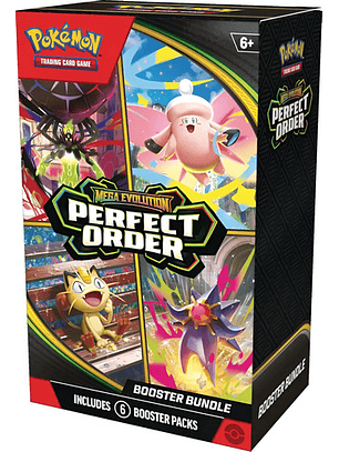 POKEMON TCG MEGA EVOLUTION PERFECT ORDER BOOSTER BUNDLE INGLES