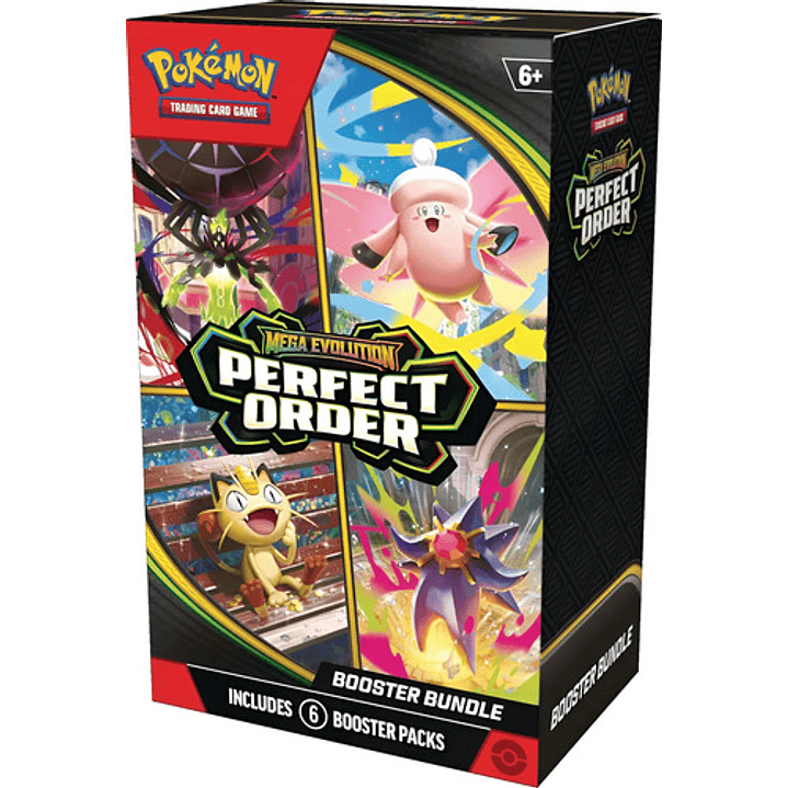 POKEMON TCG MEGA EVOLUTION PERFECT ORDER BOOSTER BUNDLE INGLES 1