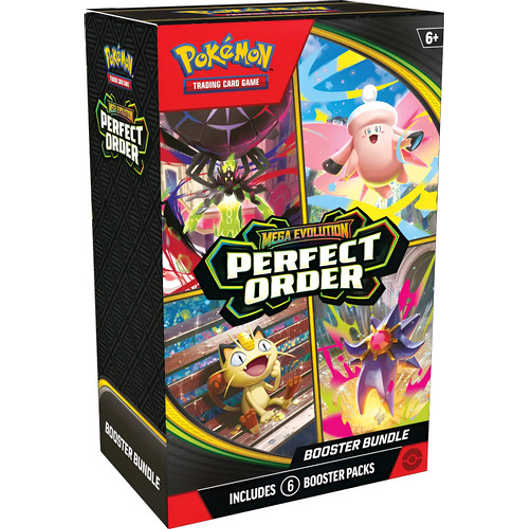POKEMON TCG MEGA EVOLUTION PERFECT ORDER BOOSTER BUNDLE INGLES 4