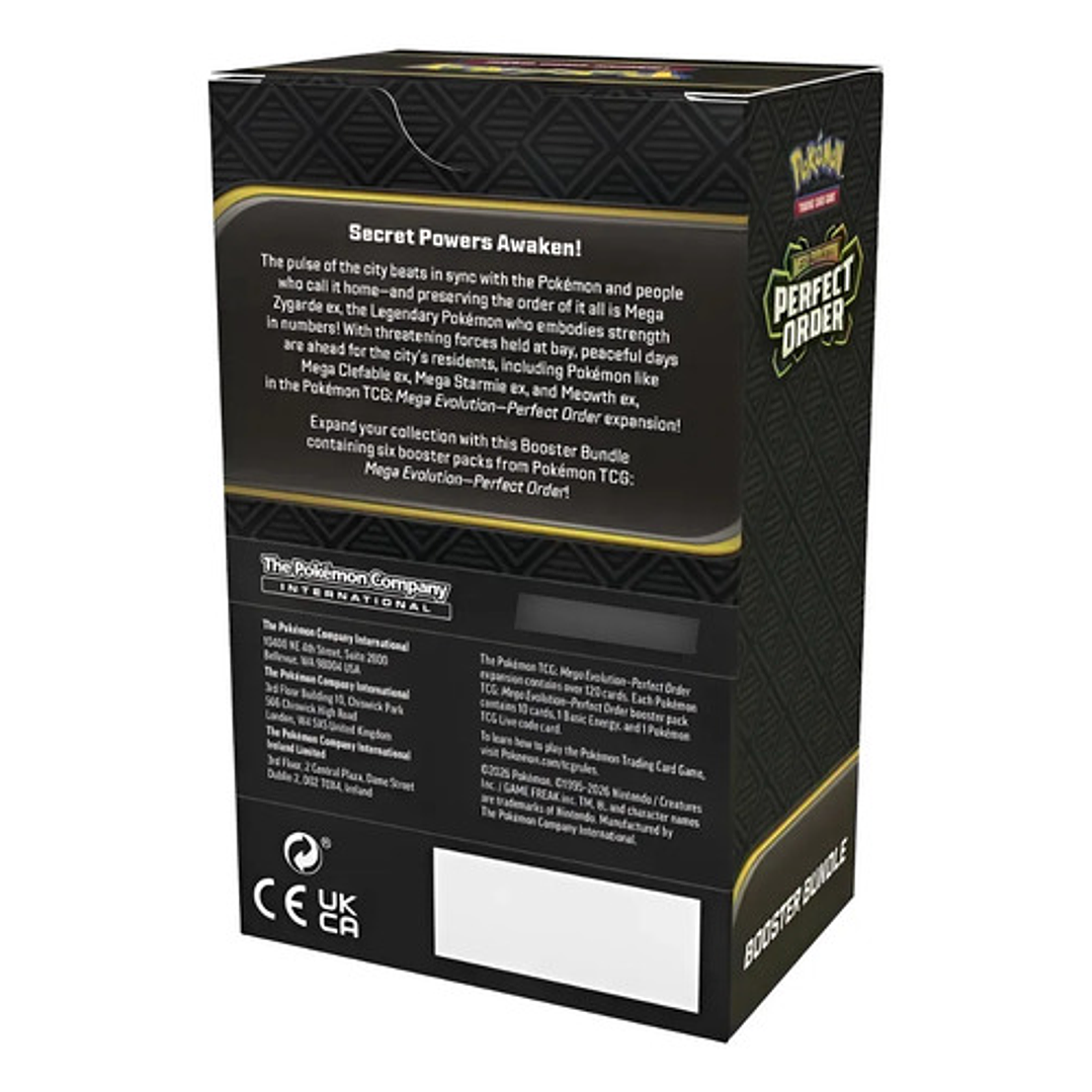 POKEMON TCG MEGA EVOLUTION PERFECT ORDER BOOSTER BUNDLE INGLES 5