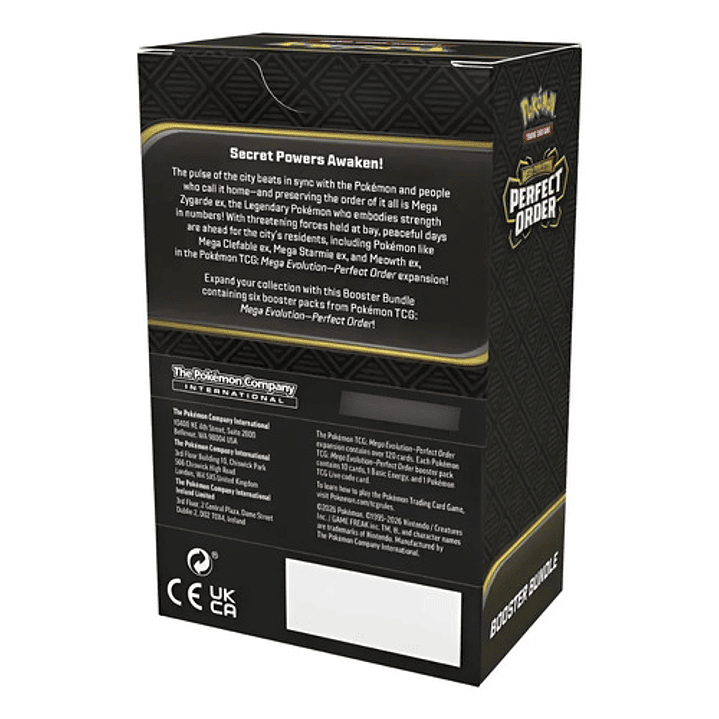 POKEMON TCG MEGA EVOLUTION PERFECT ORDER BOOSTER BUNDLE INGLES 5