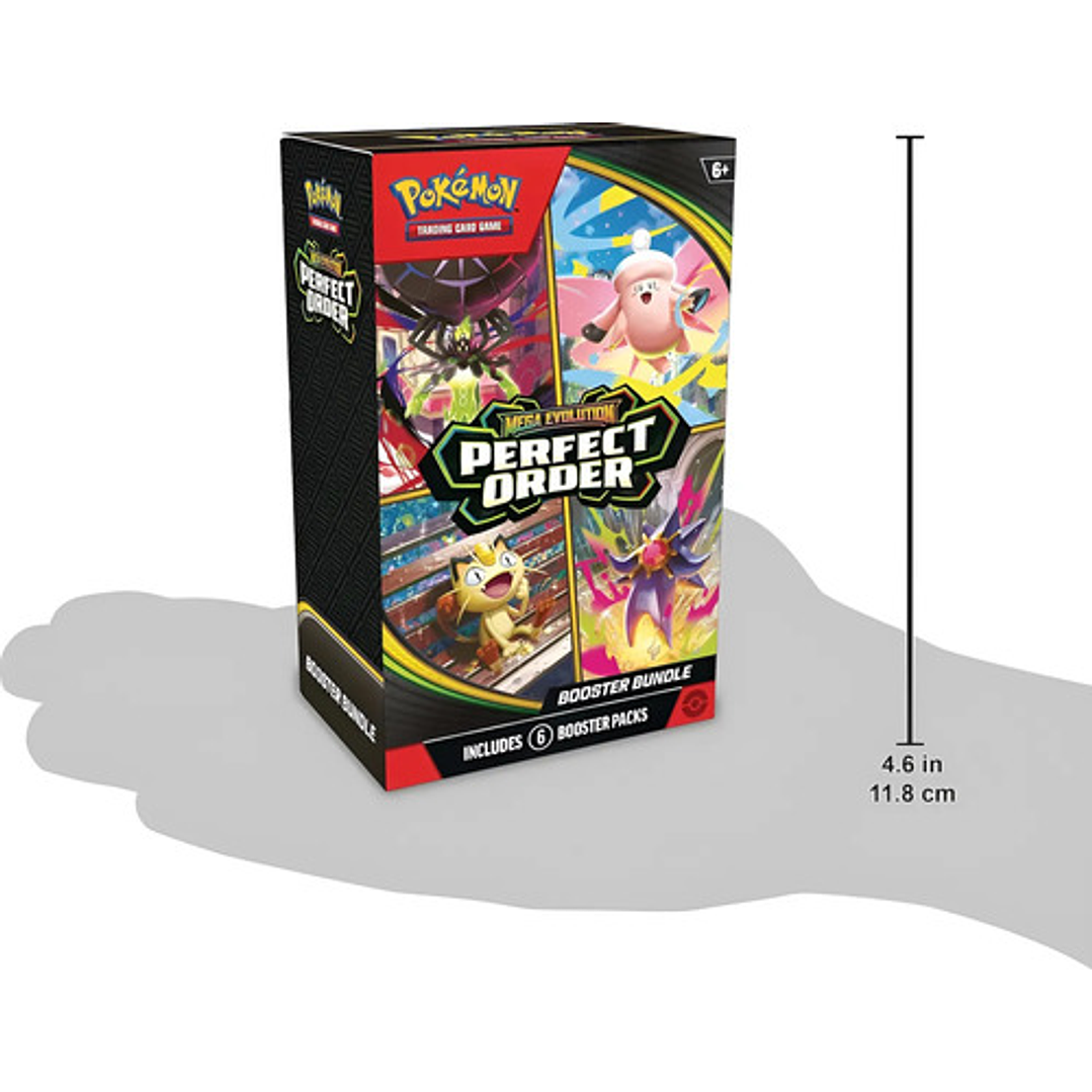 POKEMON TCG MEGA EVOLUTION PERFECT ORDER BOOSTER BUNDLE INGLES 7