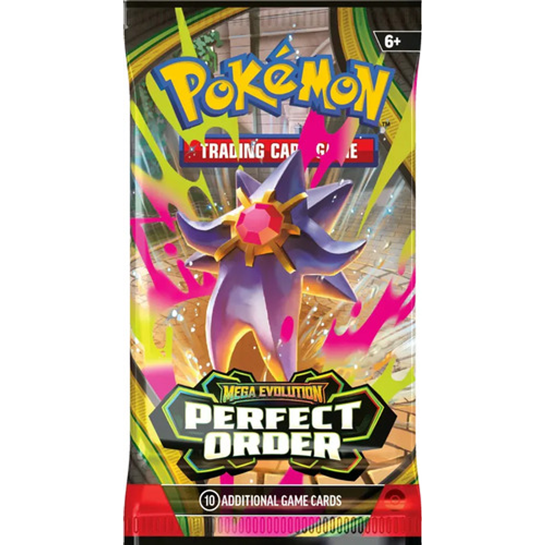 POKEMON TCG MEGA EVOLUTION PERFECT ORDER BOOSTER BUNDLE INGLES 9