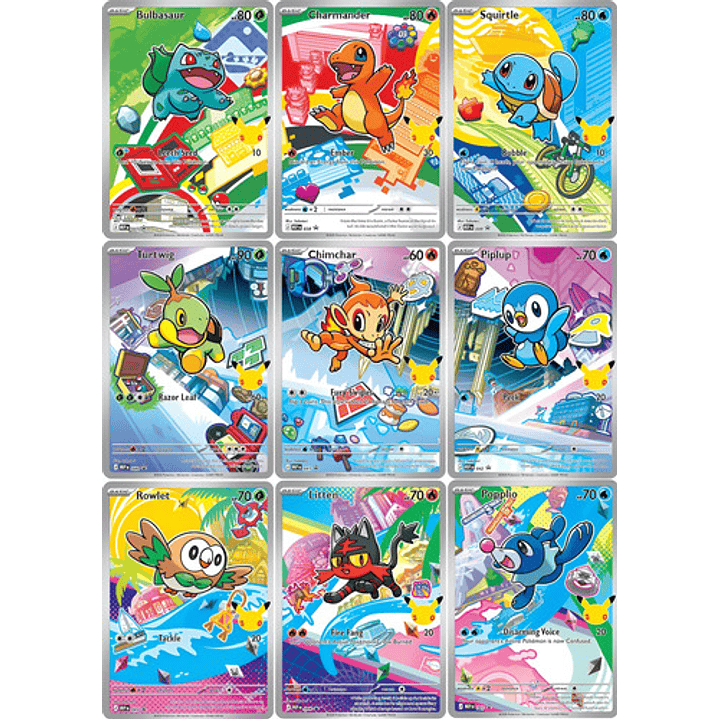 POKEMON TCG FIRST PARTNET ILLUSTRATION COLLECTION SERIES 1 30TH  ANNIVERSARY INGLES 7