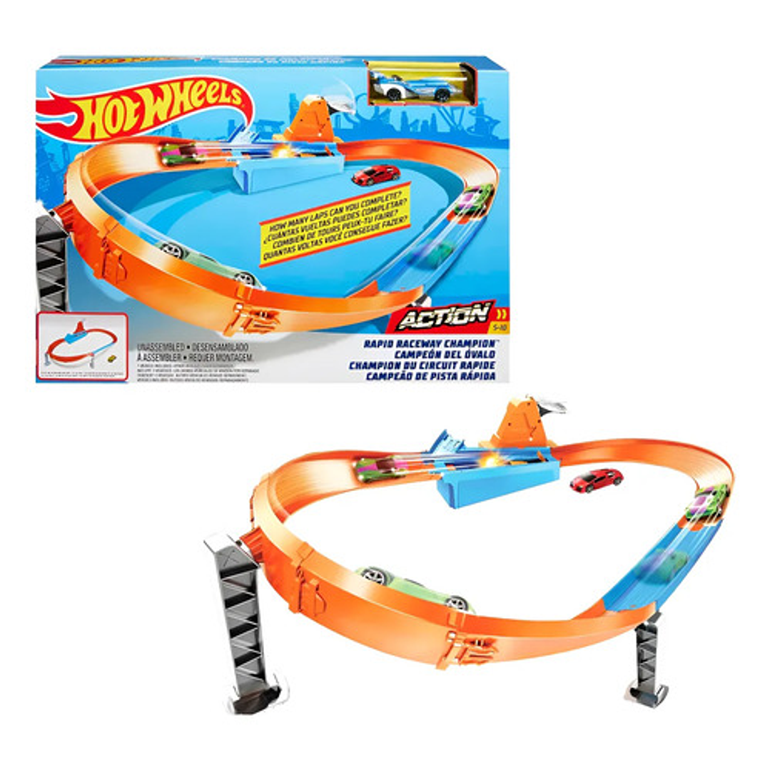 Hot Wheels Action Campeonato De Rapidez Pista De Juguete 1
