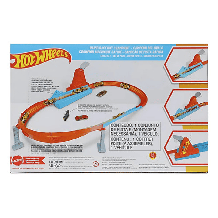 Hot Wheels Action Campeonato De Rapidez Pista De Juguete 4