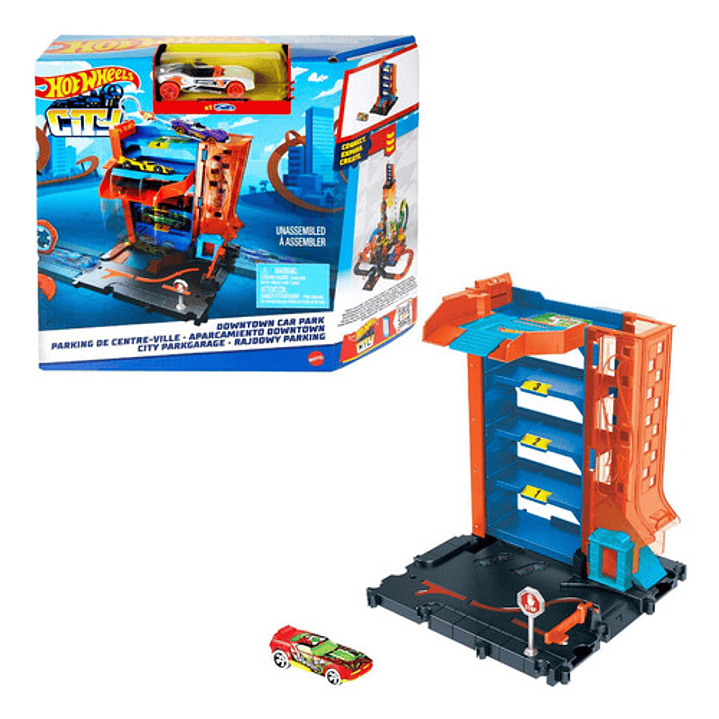 HOT WHEELS CITY PISTA APARCAMIENTO DOWNTOWN 2