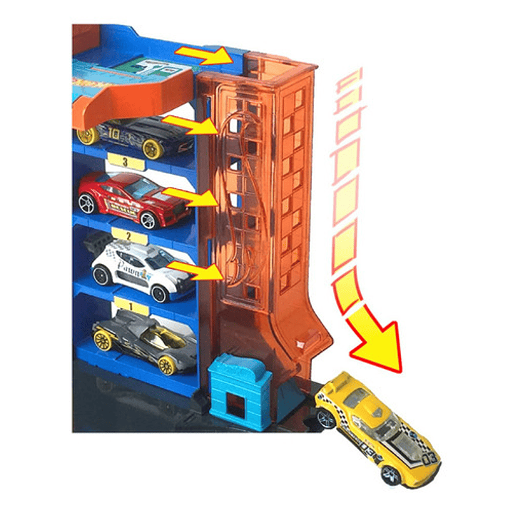 HOT WHEELS CITY PISTA APARCAMIENTO DOWNTOWN 3