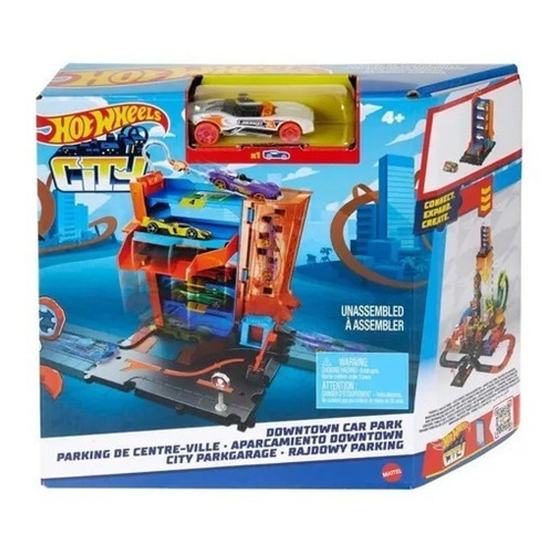 HOT WHEELS CITY PISTA APARCAMIENTO DOWNTOWN 4