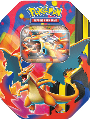 Pokemon Tcg Ingles Mega Charizard Ex Tin Lata Mega Charizard