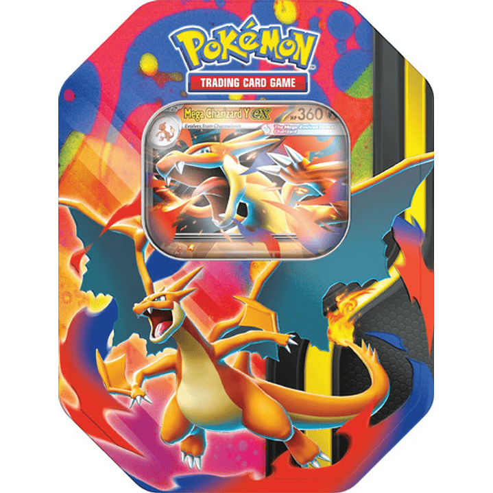 Pokemon Tcg Ingles Mega Charizard Ex Tin Lata Mega Charizard 1