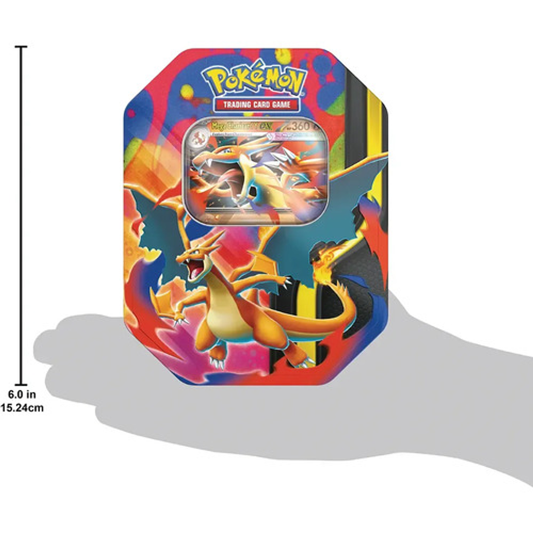 Pokemon Tcg Ingles Mega Charizard Ex Tin Lata Mega Charizard 5