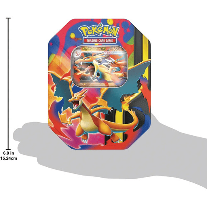 Pokemon Tcg Ingles Mega Charizard Ex Tin Lata Mega Charizard 5