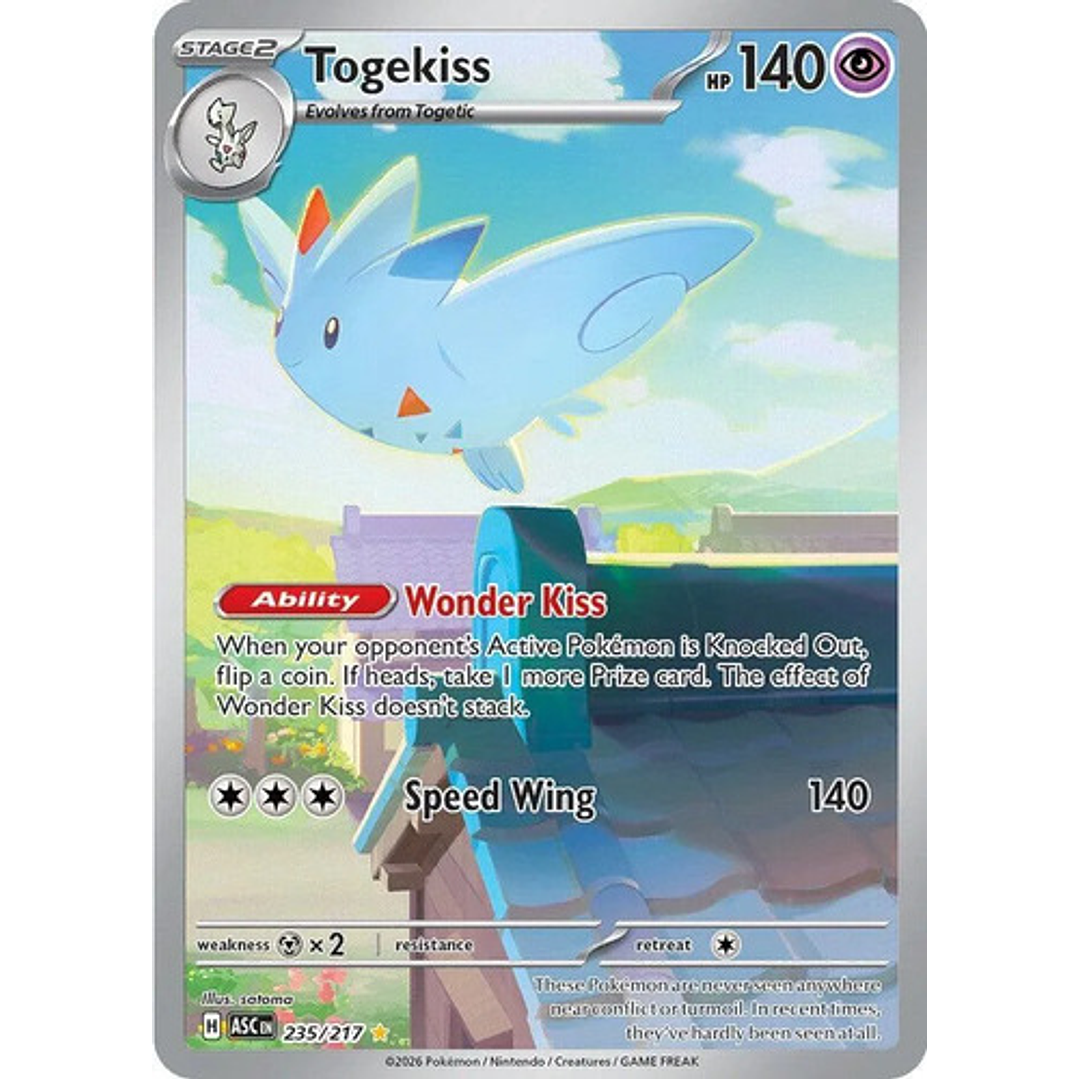 POKEMON TCG TOGEKISS ASC 235/217 ME ASCENDED HEROES INGLES 1