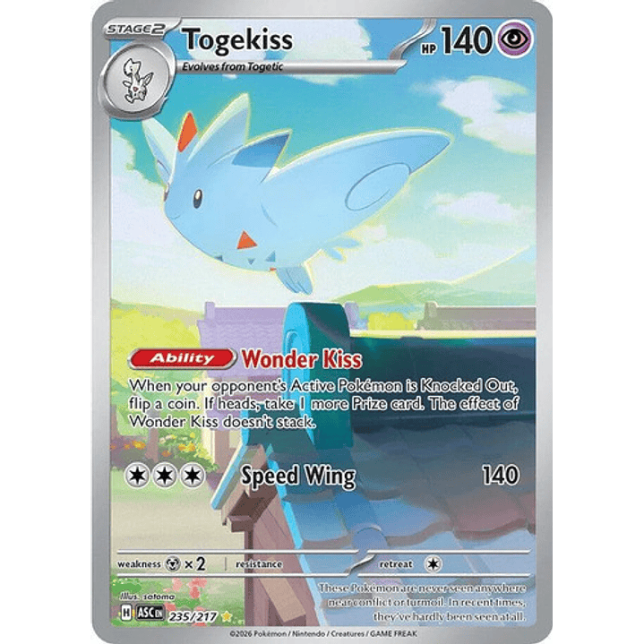 POKEMON TCG TOGEKISS ASC 235/217 ME ASCENDED HEROES INGLES 1