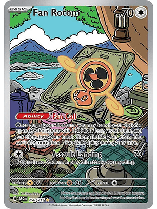 POKEMON TCG FAN ROTOM ASC 250/217 ASCENDED HEROES INGLES
