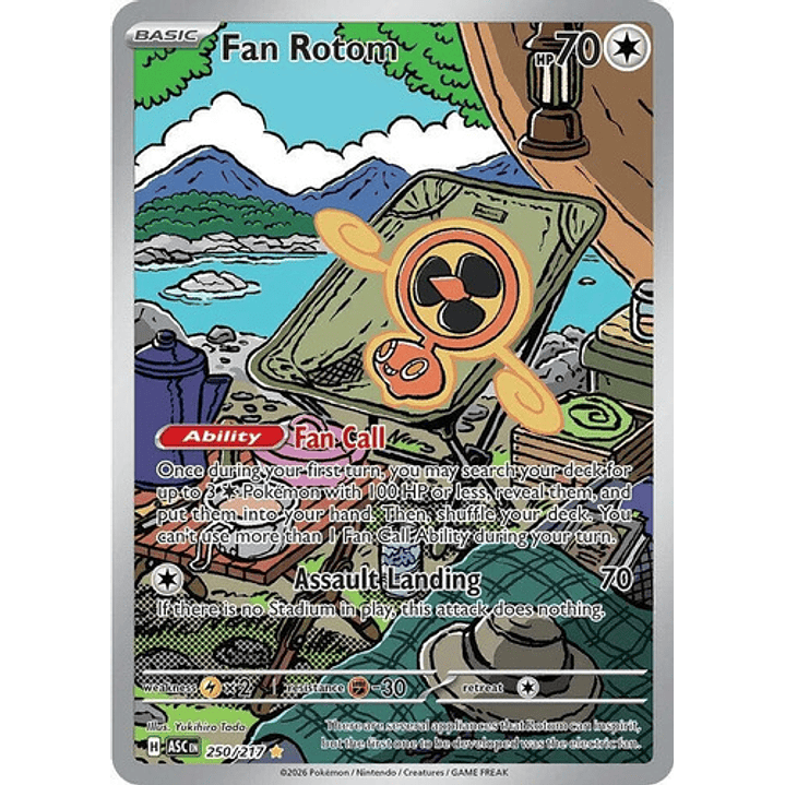 POKEMON TCG FAN ROTOM ASC 250/217 ASCENDED HEROES INGLES 1