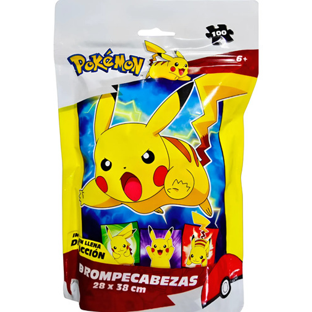 ROMPECABEZAS POKEMON PIKACHU 100 PIEZAS NOVELTY 1