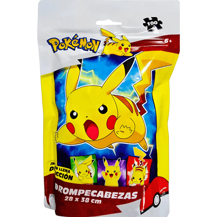 ROMPECABEZAS POKEMON PIKACHU 100 PIEZAS NOVELTY 1
