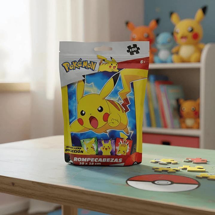 ROMPECABEZAS POKEMON PIKACHU 100 PIEZAS NOVELTY 2