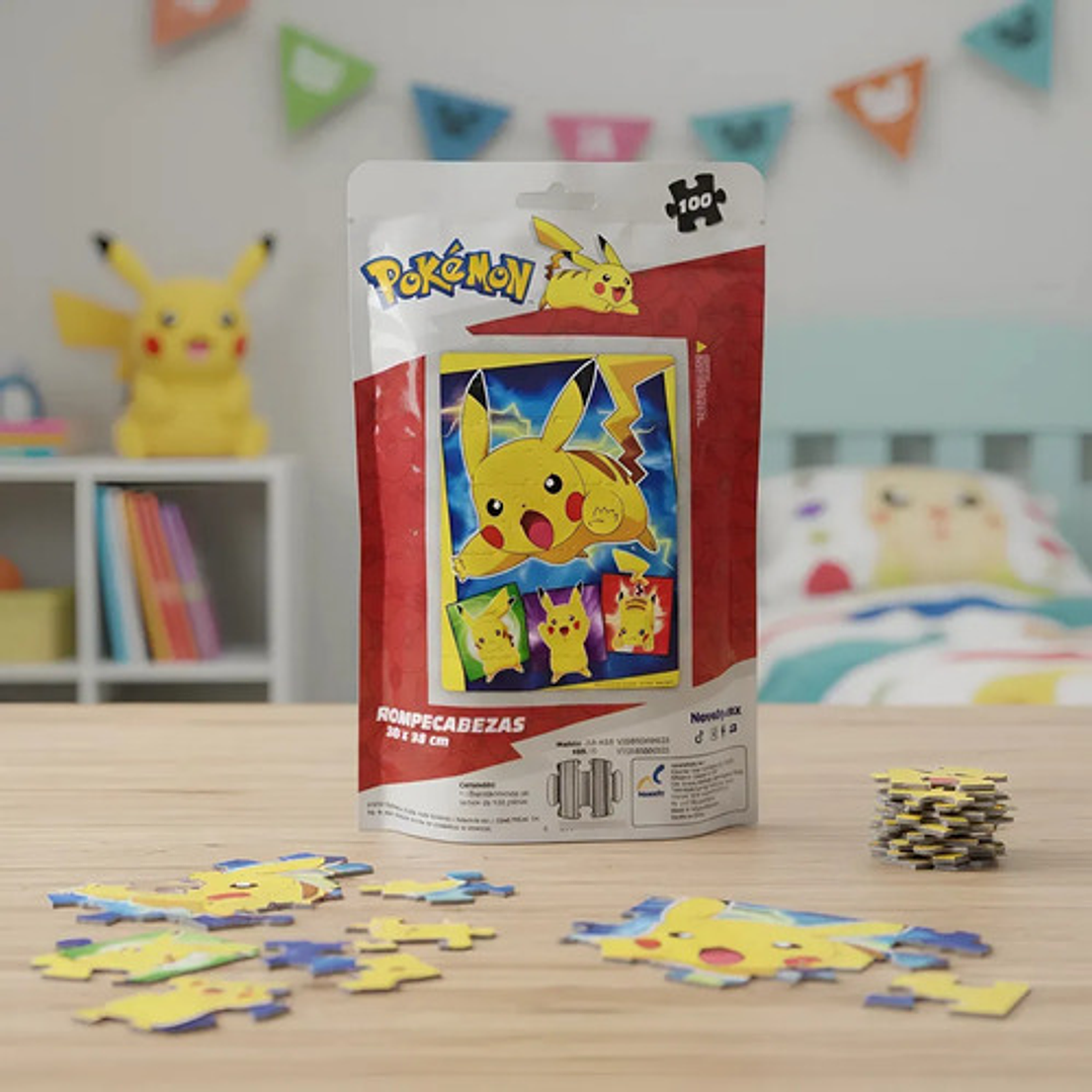 ROMPECABEZAS POKEMON PIKACHU 100 PIEZAS NOVELTY 5