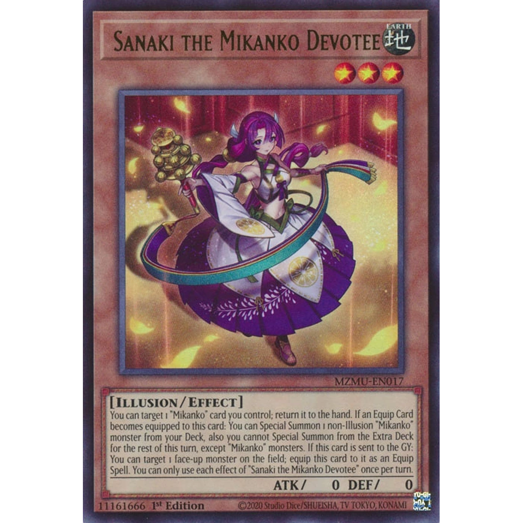 SANAKI THE MIKANKO DEVOTEE MZMU-EN017 ULTRA RARE 1