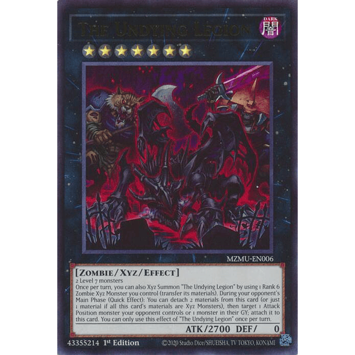 THE UNDYING LEGION MZMU-EN006 ULTRA RARE 1