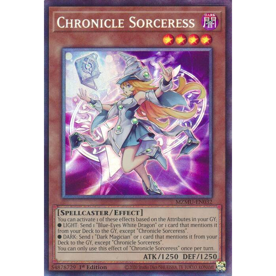 CHRONICLE SORCERESS MZMU-EN032 COLLECTOR RARE 1