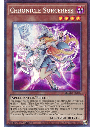 CHRONICLE SORCERESS MZMU-EN032 COLLECTOR RARE