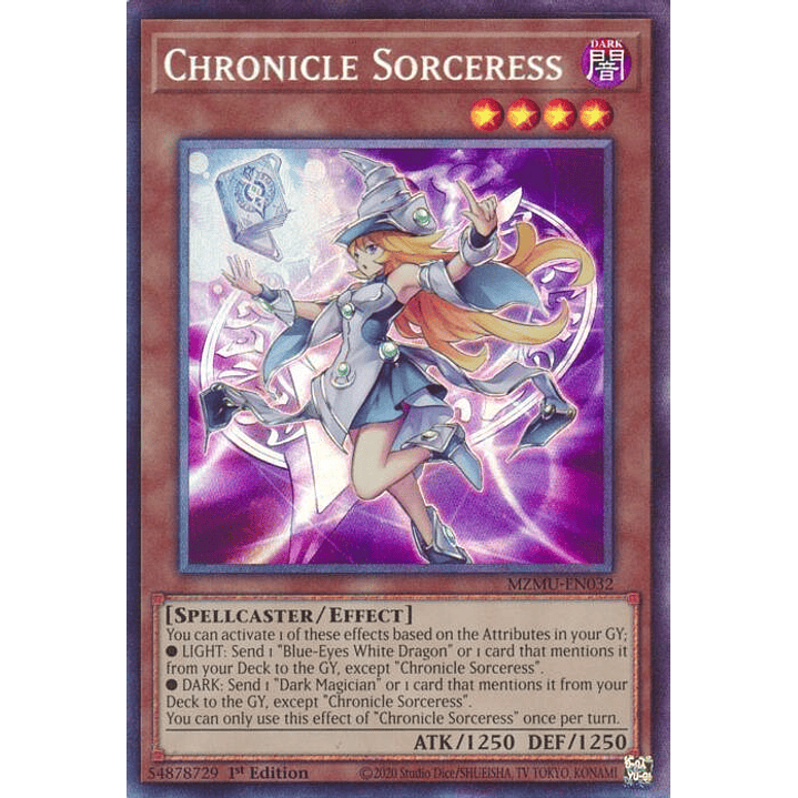 CHRONICLE SORCERESS MZMU-EN032 COLLECTOR RARE 1