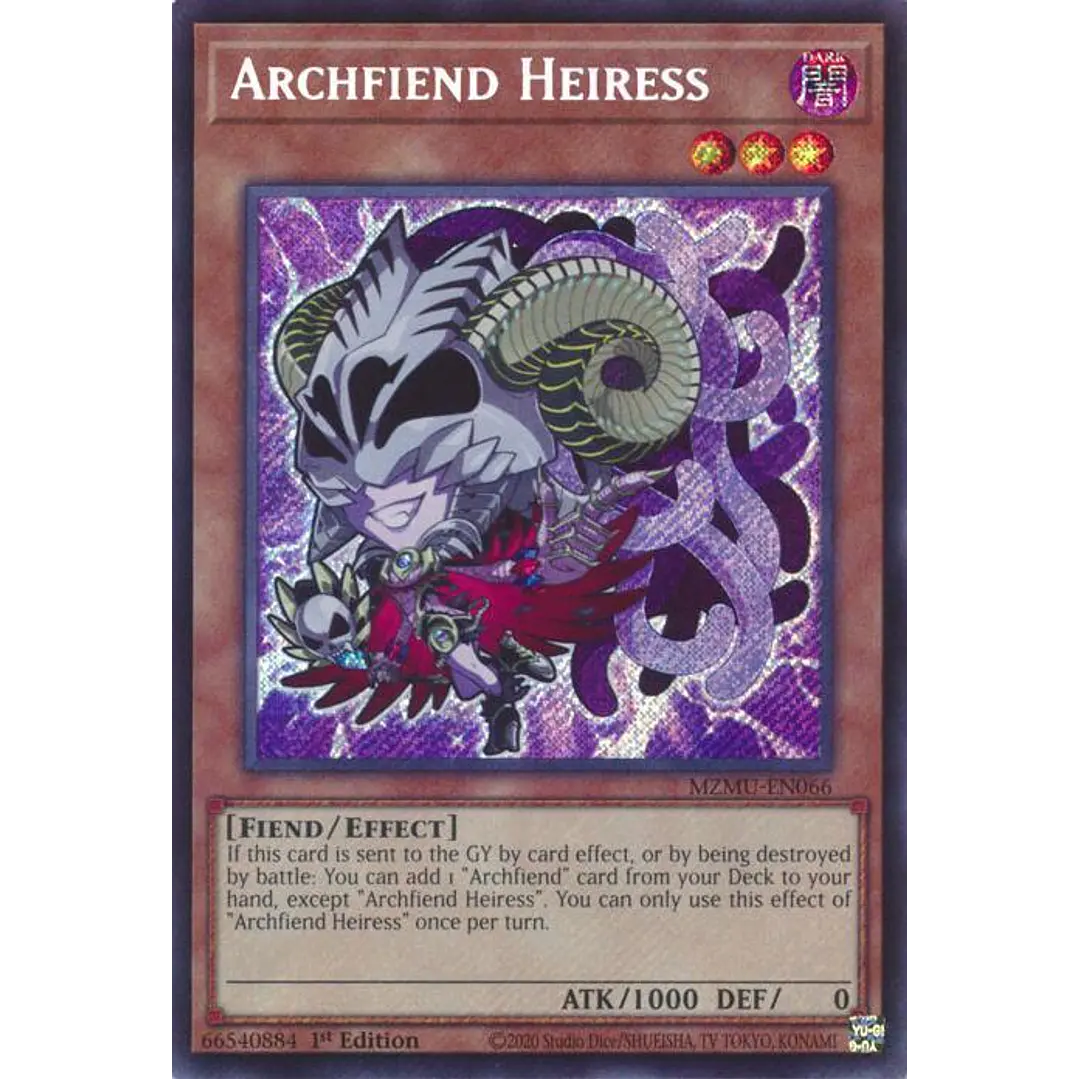 ARCHFIEND HEIRESS MZMU-EN066 SECRET RARE 1