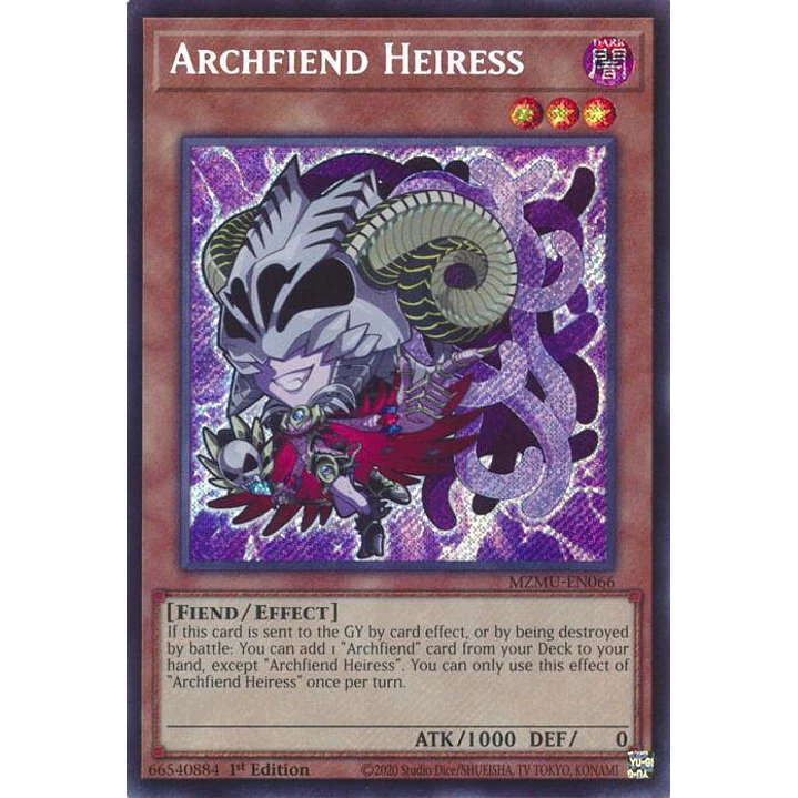 ARCHFIEND HEIRESS MZMU-EN066 SECRET RARE 1