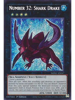 NUMBER 32: SHARK DRAKE MZMU-EN067 SECRET RARE