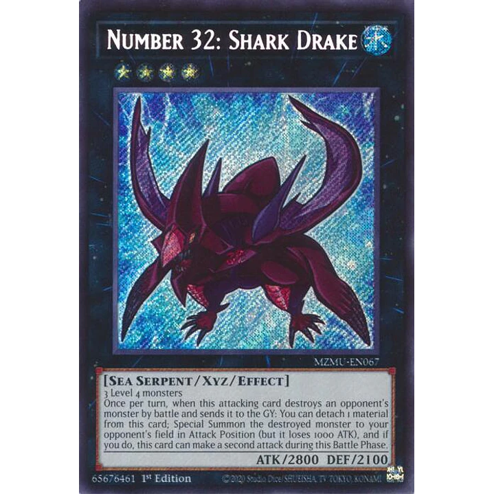 NUMBER 32: SHARK DRAKE MZMU-EN067 SECRET RARE 1