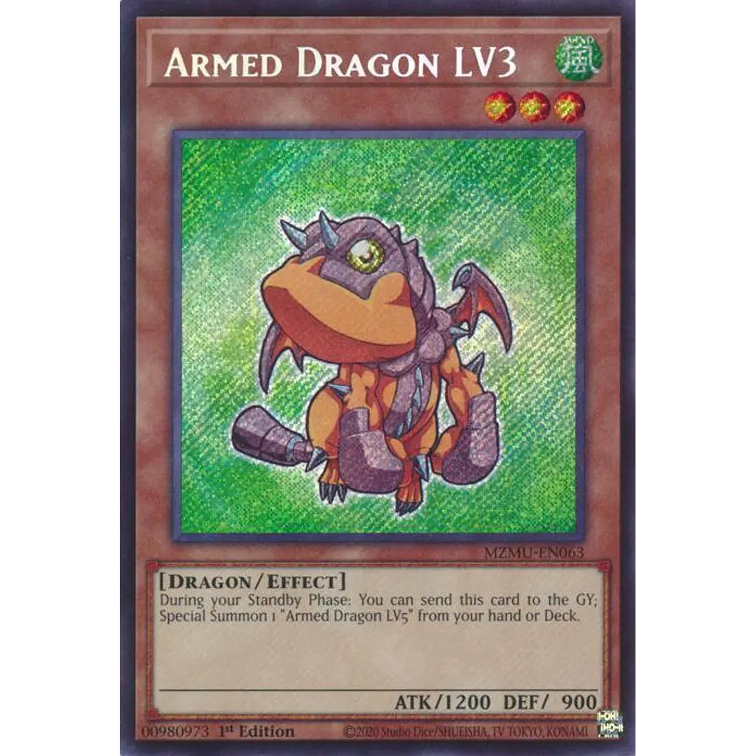 ARMED DRAGON LV3 MZMU-EN063 SECRET RARE 1