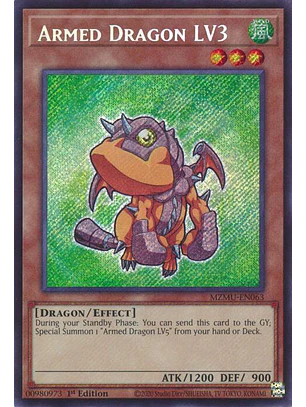 ARMED DRAGON LV3 MZMU-EN063 SECRET RARE
