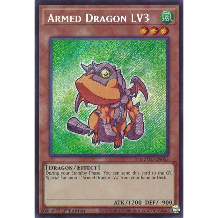 ARMED DRAGON LV3 MZMU-EN063 SECRET RARE 1