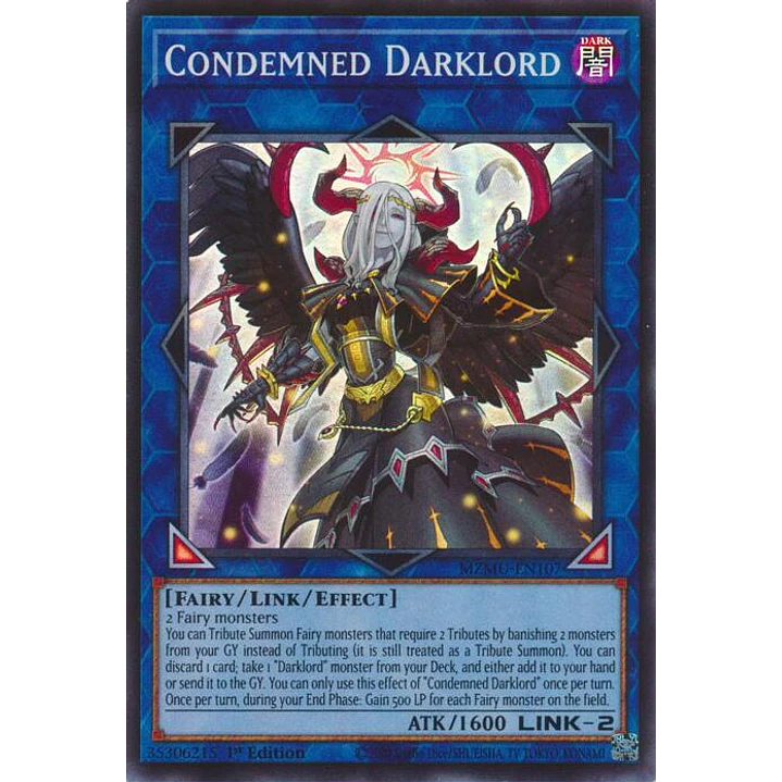 CONDEMNED DARKLORD MZMU-EN107 SUPER RARE 1