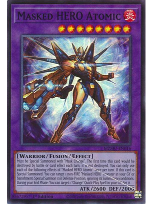 MASKED HERO ATOMIC MZMU-EN016 SUPER RARE