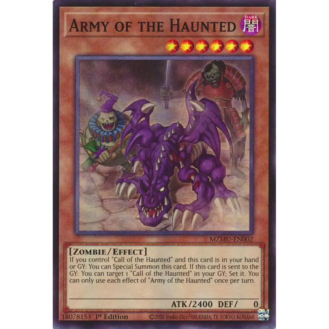 ARMY OF THE HAUNTED MZMU-EN002 SUPER RARE 1