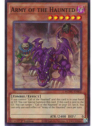 ARMY OF THE HAUNTED MZMU-EN002 SUPER RARE