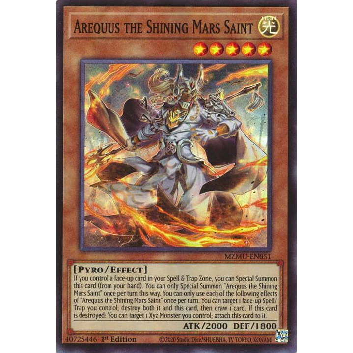 AREQUUS THE SHINING MARS SAINT MZMU-EN051 SUPER RARE 1
