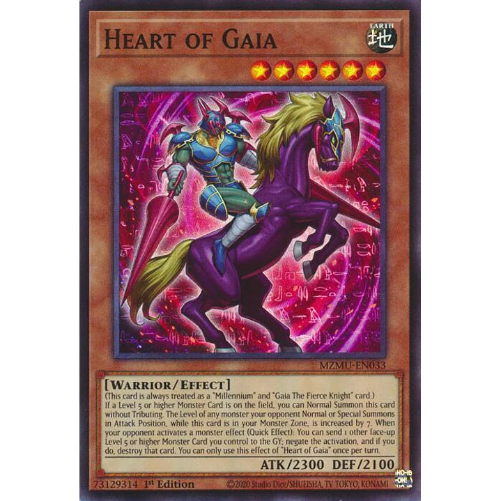 HEART OF GAIA MZMU-EN033 SUPER RARE 1