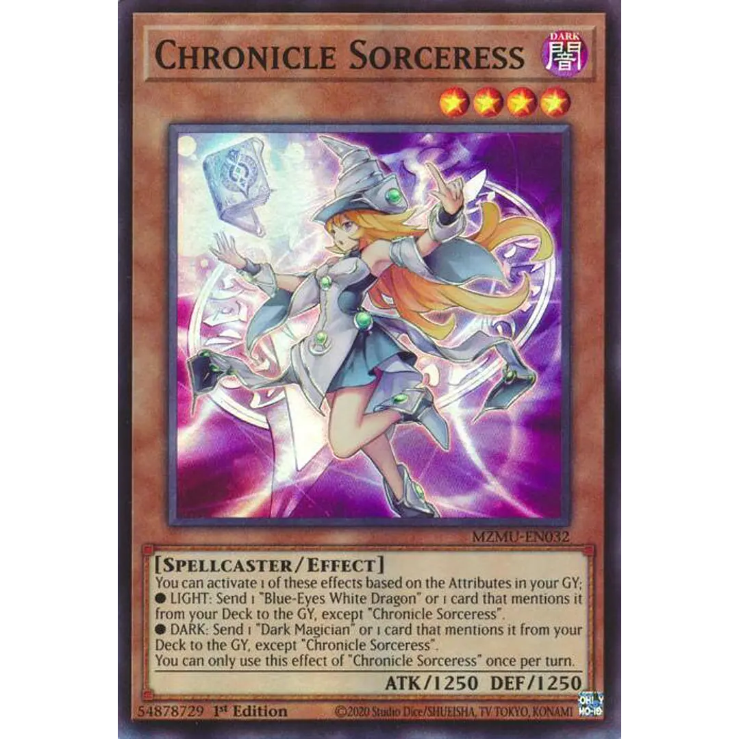 CHRONICLE SORCERESS MZMU-EN032 SUPER RARE 1