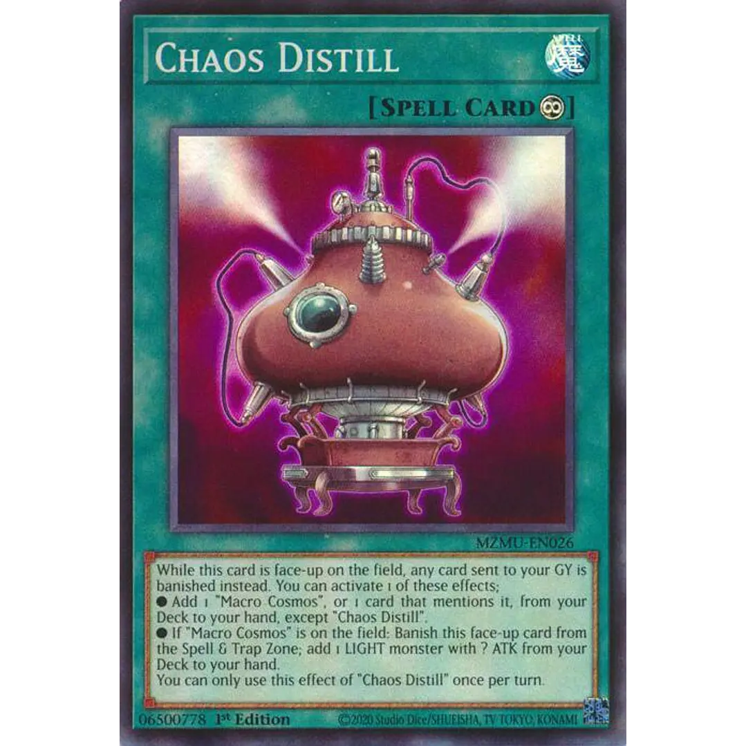 CHAOS DISTILL MZMU-EN026 SUPER RARE 1