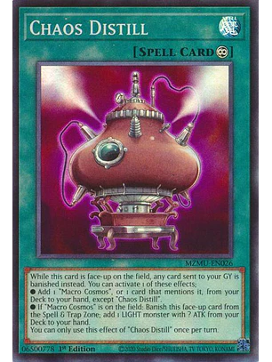 CHAOS DISTILL MZMU-EN026 SUPER RARE