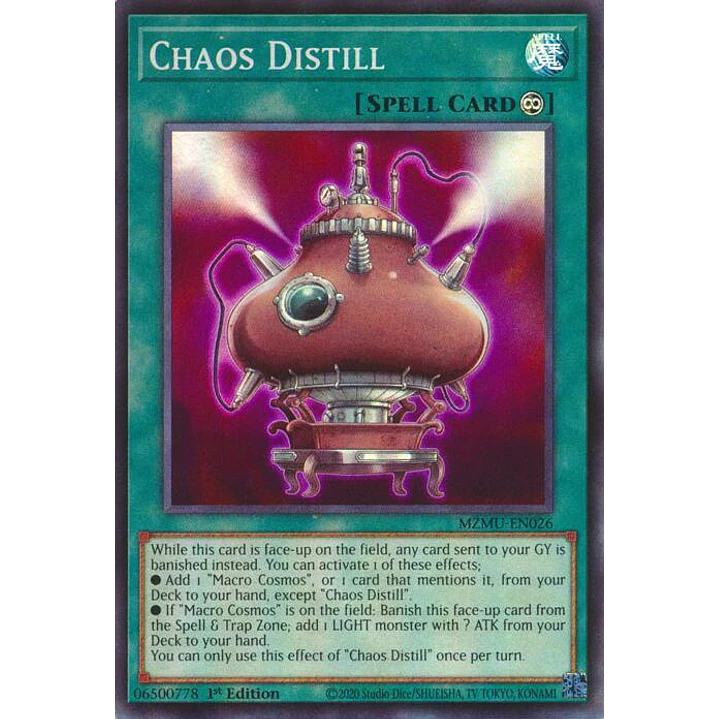 CHAOS DISTILL MZMU-EN026 SUPER RARE 1
